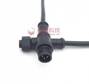 M12 Auto metal male female aviation 4 pin connector