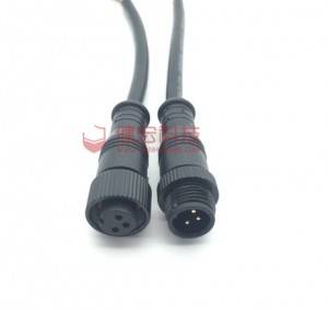 M12 Auto metal male female aviation 4 pin connector