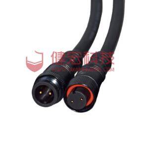 M16 5 PIN outdoor lighting solution power cable male female waterproof molded led connector Featured Image