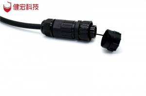 M20 3pin cable waterproof connector wire to wire plug
