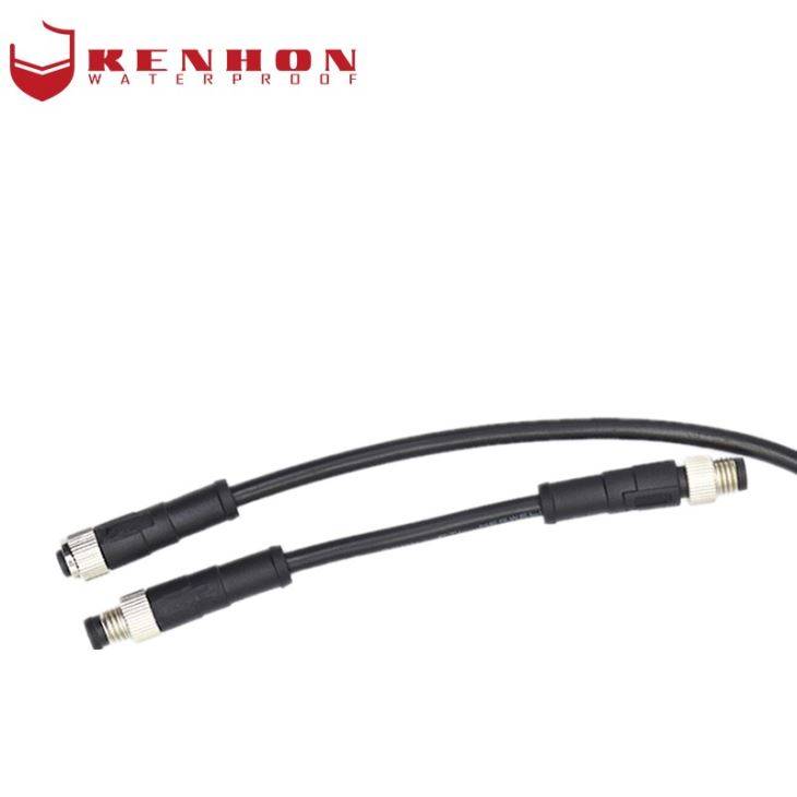 Wholesale Price China 6 Pin Waterproof Connector - 3pin 4pin 6pin Cable Circular Sensor Waterproof M8 Connector – Kenhon detail pictures