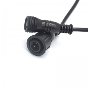 Led accessories electrical power cable wire male female 2+2pin waterproof  connector M14