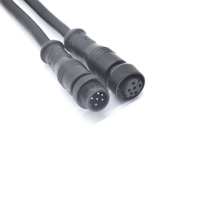 Hot Sales Waterproof IP67 M12 Led 6 Pin Overmolded Connector