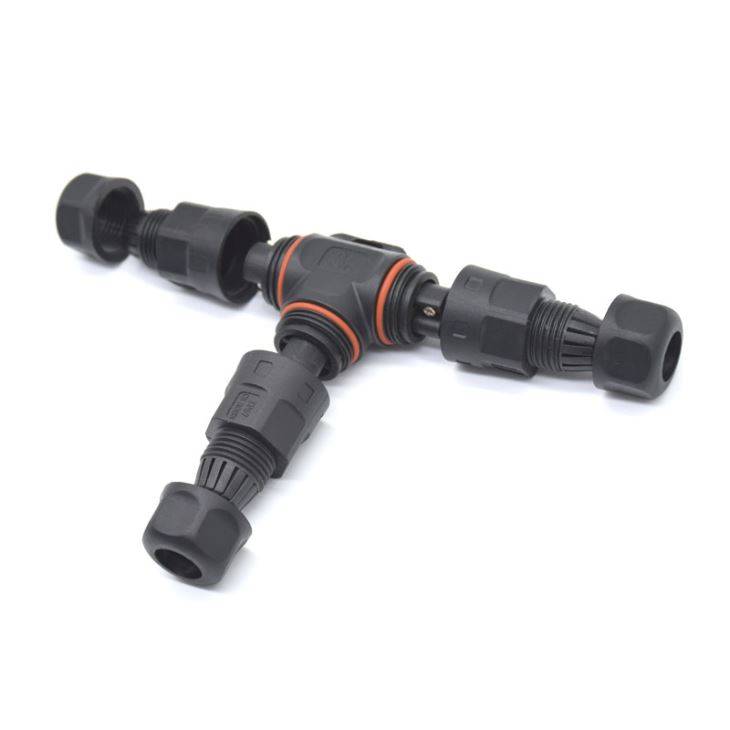 IP68 T Type Electric Cable Waterproof Connectors