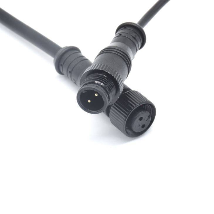 M12 Waterproof Connector LED Wires Cable