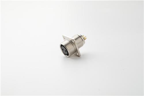 M12 4 Pin Male Straight Metal Plastic Plug With Screw Termination
