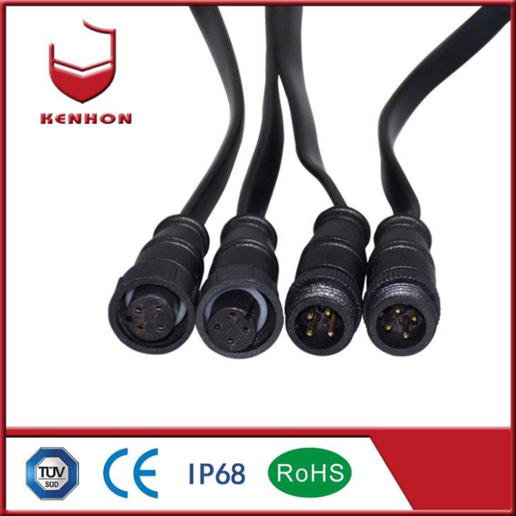 M15 Waterproof Circular and Mental Connector with 5 Pin IP68 Used at Outdoor Lighting