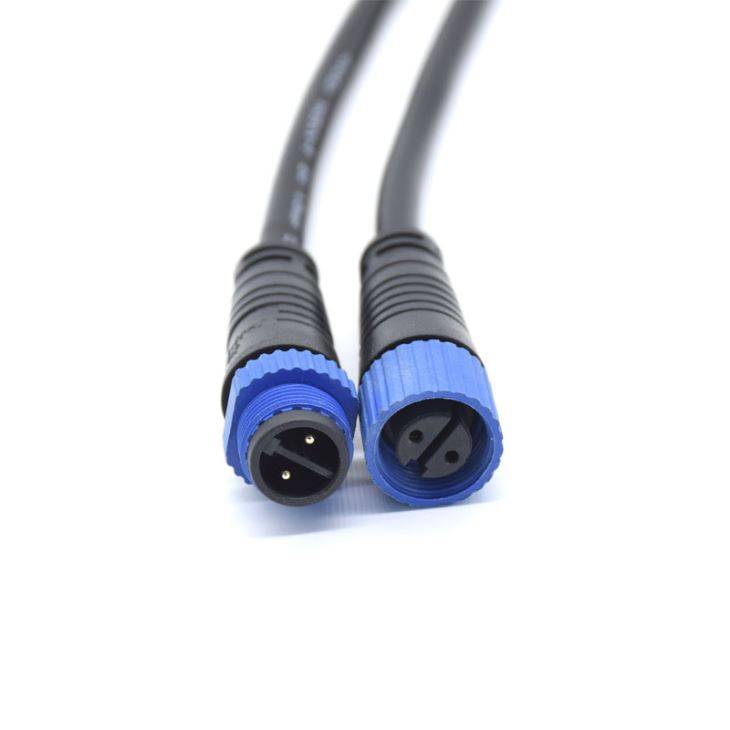 Manufacturer Outdoor Cable IP 67 M15 2pin Waterproof Connector