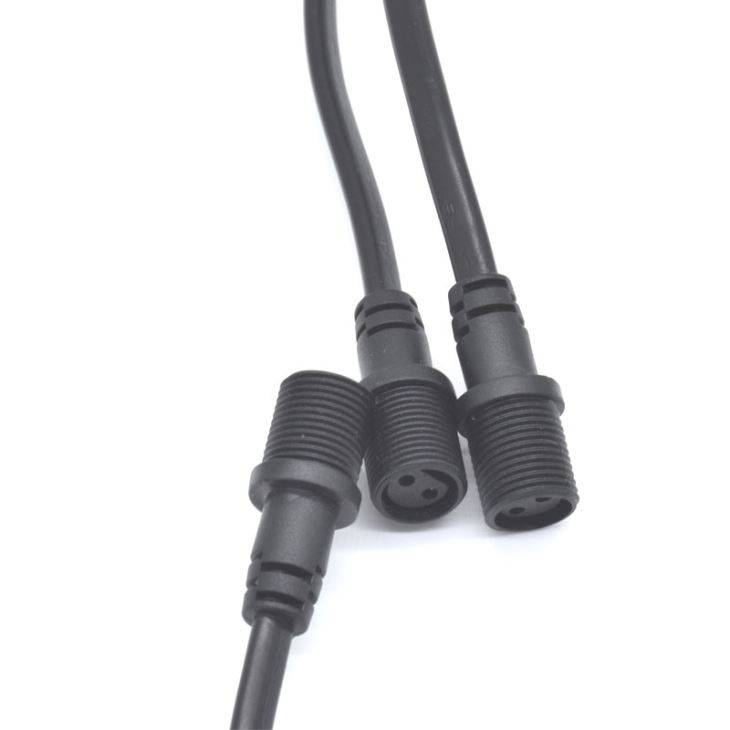 T Type 3 Pin Waterproof Plug Cable Connector