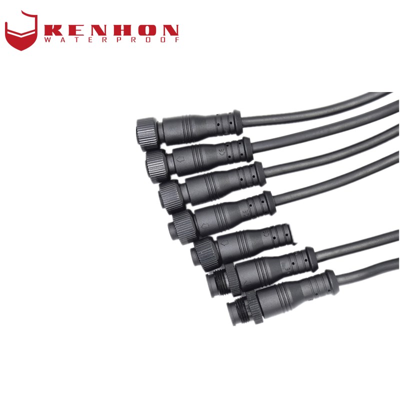 OEM IP67 IP68 male female PVC 2 3 4 5 6 8 pin electric plug waterproof led cable connector Featured Image