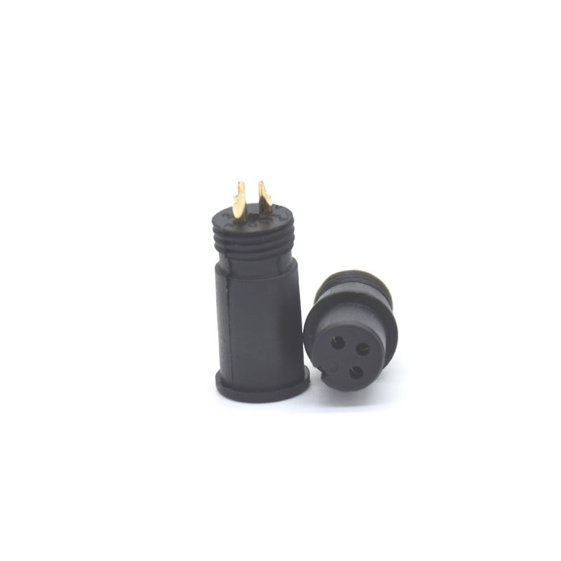 M12 Lighting electric wire joint waterproof 3 pin molded cable connector Featured Image