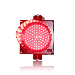 High quality single red light 200mm PC LED traffic signal light