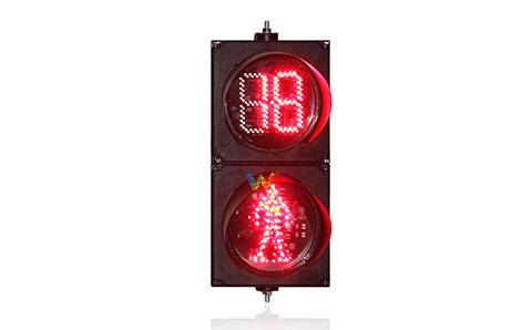 Can the 200MM countdown timer traffic signal light be able to display double eight?