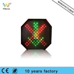 Highway toll station 600mm red cross and green arrow decorative traffic lights