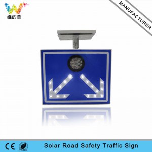High way Custom Aluminum Reflective solar traffic sign board
