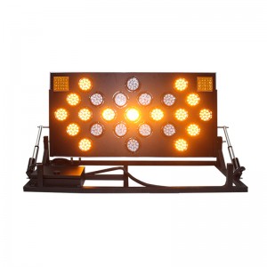 1200*600mm folding stand yellow flashing light LED arrow board for road constuction in Singapore