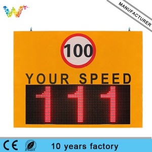 Variable Messaging Board radar Speed Limit Signs Highway Traffic LED Display Screen