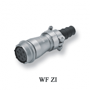 In-line receptacle with rubber sleeve:WF ZI IP65