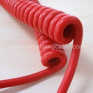UL20937 TPU Spiral Cable Coiled Cable Curly Cable