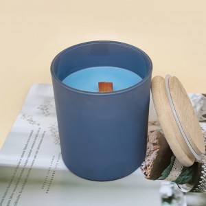 Natural aromatherapy wood wick scented soy candle