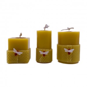P22F Private custom scented handmade beeswax candle