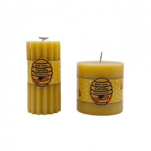 P18F P19F Wholesale cylindrical beeswax column waxes of different shapes and fragrances