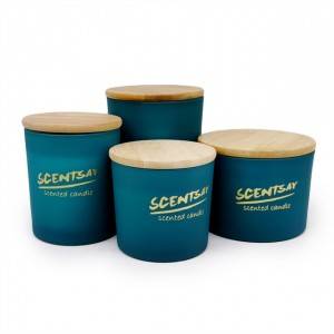 matte natural wax scented luxury candles-blue