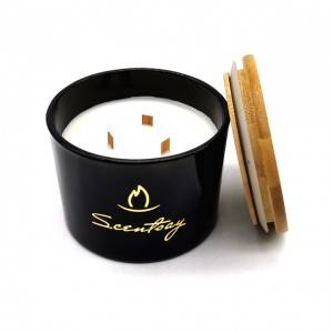 three wicks scented natural soy wax candle