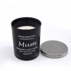 Soy wax glass scented candle