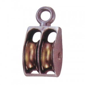 die casting double with eye pulley