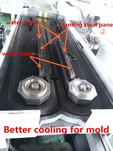 dwc pipe machine clamping steel panel