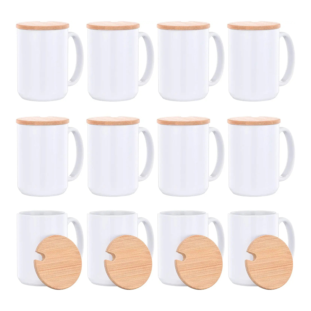 Esdabem Sublimation Mugs - Set of 12 Sublimation Mugs 12 oz Blank  Sublimation Cups White Mugs Set Sublimation Coffee Mugs DIY Coated Ceramic  Mugs for