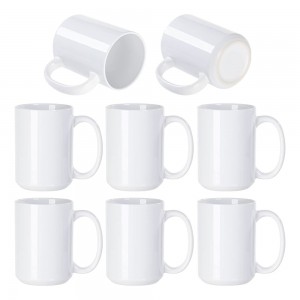 15 oz Sublimation Mugs Blank Sublimation Cups White Mugs for Sublimation