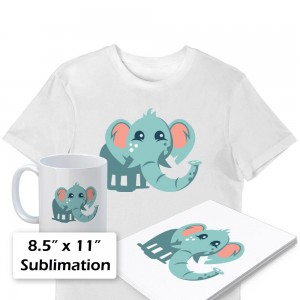 8.5 x 11 Inches Sublimation Paper for Sublimation Tumbler Mugs and Light Fabrics
