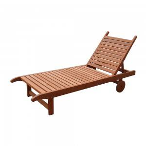 T118 wooden Lounge chair with wheels