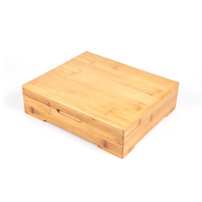 Natural Bamboo Fruit Box With Lid