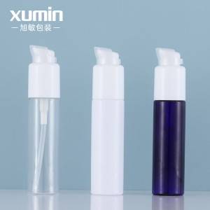 High reputation Small Jars - wholesale cosmetic white plastic pet bottle 30ml cosmetic packaging with lotion bottle pump – Xumin