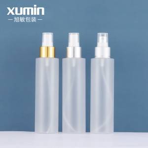 Factory source Small Bottles - Cosmetic pet Gold circle 150ml frosted bottle silver circle 150ml spray bottle 150ml plastic bottles – Xumin