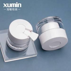 luxury cosmetic packaging 30g 50g  pet acrylic plastic cream jar
