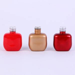 Manufacturing Companies for Essential Oil Black Bottle -
 12ml 15ml unique square custom glass nail polish bottles for gel nail with plastic silver bottle caps      – Linearnuo