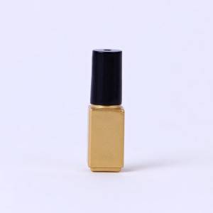 China Manufacturer for 30ml Glass Perfume Bottle - 5ml 6ml 7ml golden custom color small volume empty glass gel nail polish bottle – Linearnuo