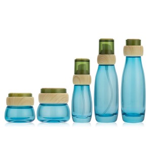 Good Wholesale Vendors10ml Essential Oil Bottle - 30g 50g 40ml 100ml 120ml blue coating glass cosmetic bottle set manufacturer – Linearnuo