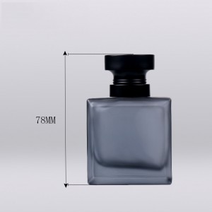 Reliable Supplier Perfume Bottle Atomizer - 30ml pocket mini clear design your own perfume bottle wholesale matte black perfume glass bottle – Linearnuo