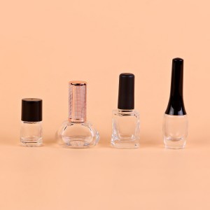 Wholesale Attar Perfume Bottle - 14ml 15ml 16ml factory clear large empty uv gel nail polish bottle glass wholesale – Linearnuo