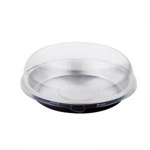 Kitchen Use Color Coating Round Aluminum Foil Cake Cup With Lid