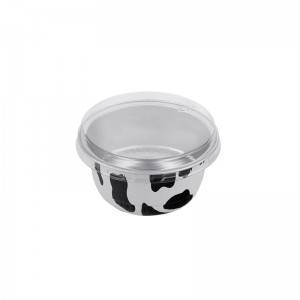Smooth Wall Round Color Aluminum Foil Cookie Cup With Plastic Or Sealing Lid