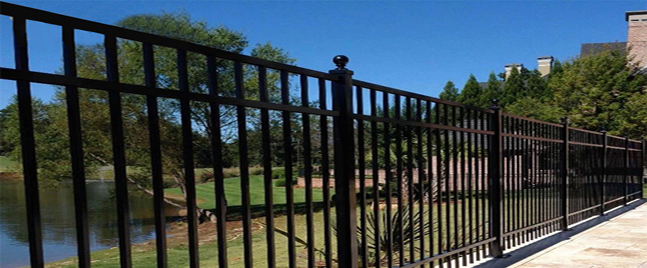 What are the reinforcement steps for iron fences?