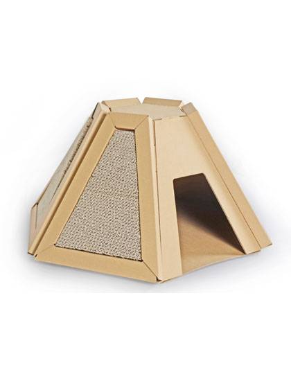 New Fashion Design for Corrugated Cat Scratcher Board – Best Cardboard Cat Home House – YJ Display