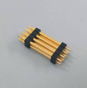 Spring Loaded Connectors Pitch:2.54mm Dual Row Gold plated:1U” Dip Type