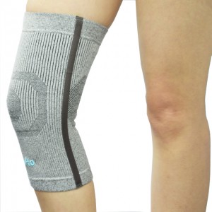 Knee Brace with Silicone Pad and Elastic Metal Side Bars – Compression Sleeve for Running